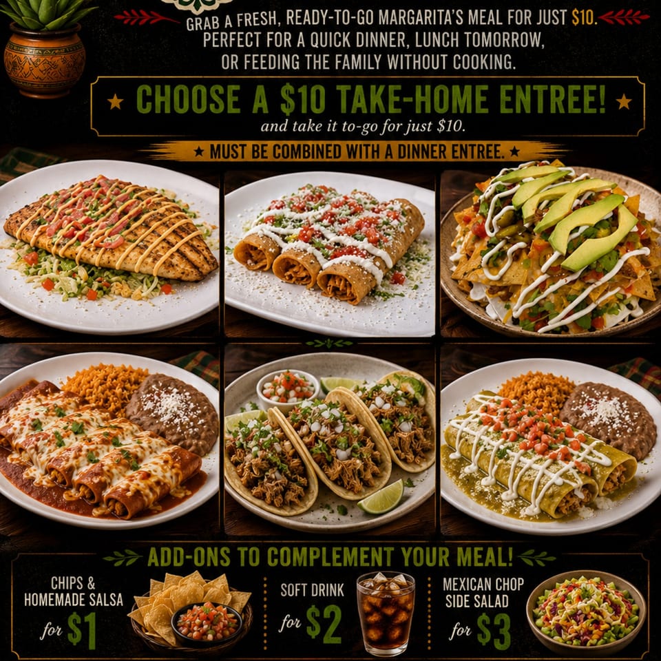 $10 Takehome meals